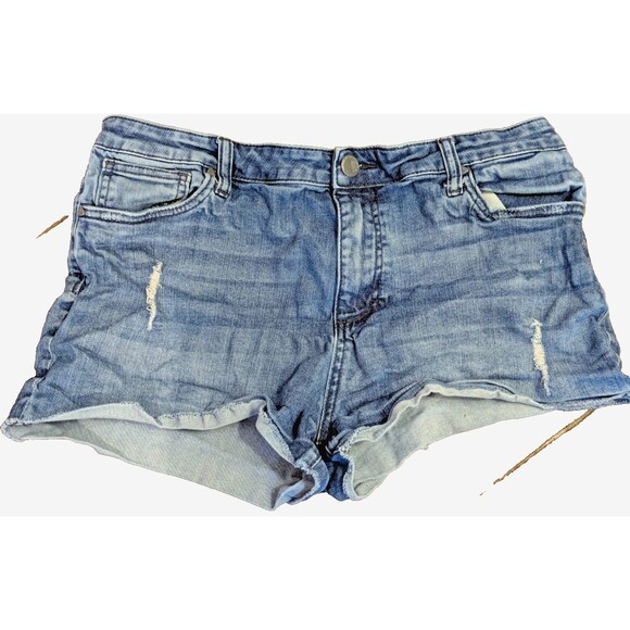 Distressed Denim Cutoff Shorts – Size 14 - Kut from the Kloth - Picture 1 of 4